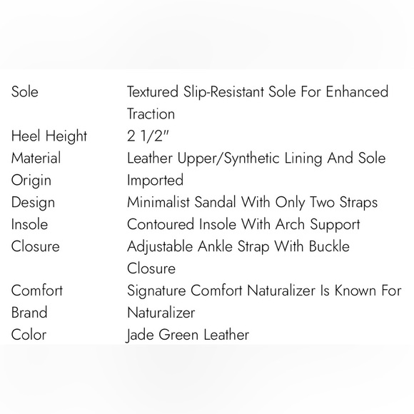 Naturalizer Green Heels with Block Heel and Minimalist Design NWOT - Picture 9 of 9